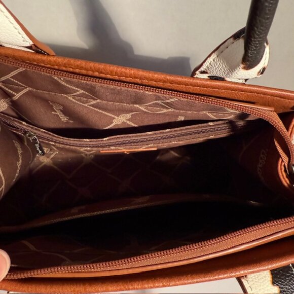 Wrangler Montana West Whipstitch Patchwork Crossbody Bag 11 x 8.8 x 3.8 inches - Picture 5 of 9